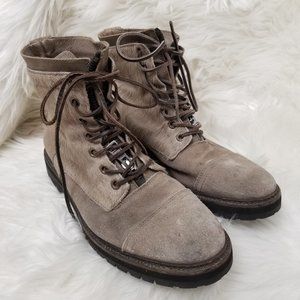 ALLSAINTS QUAKE BOOT - TAUPE - SIZE 10